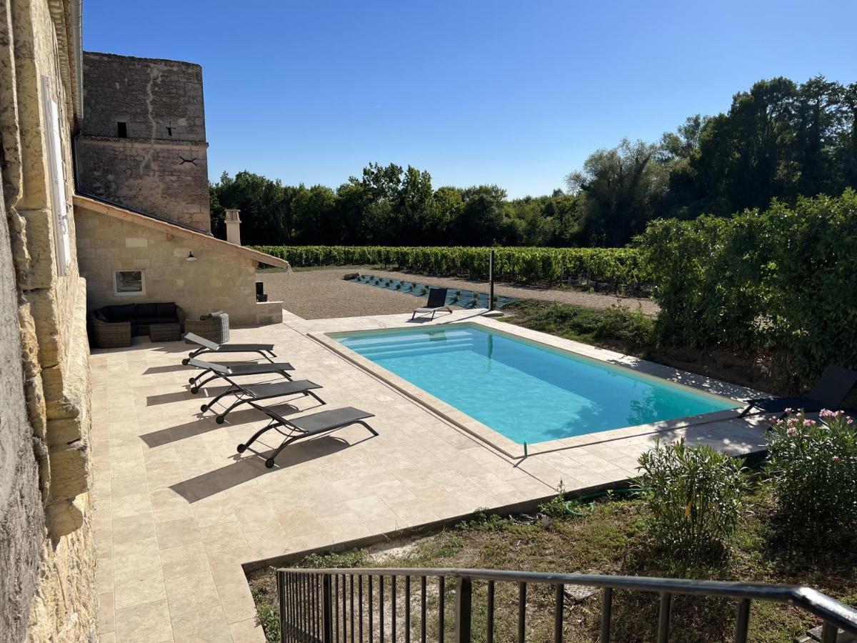 Gite Avec Piscine, Chateau De Lescours, St-Emilion Saint-Sulpice-de-Faleyrens Εξωτερικό φωτογραφία